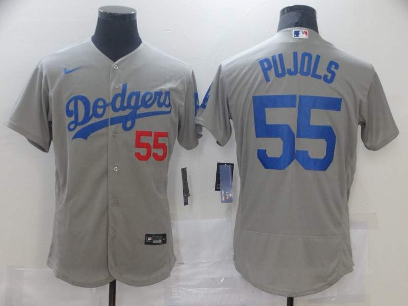 Los Angeles Dodgers Grey Elite MLB Jersey