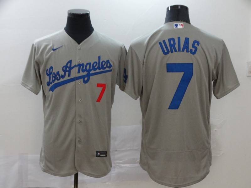 Los Angeles Dodgers Grey Elite MLB Jersey 02