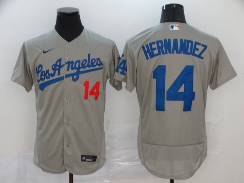 Los Angeles Dodgers Grey Elite MLB Jersey 02