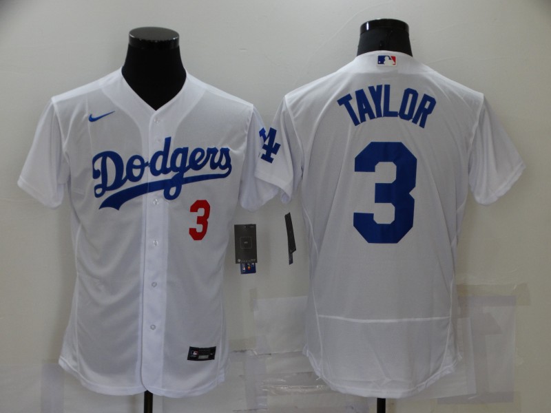 Los Angeles Dodgers White Elite MLB Jersey 02