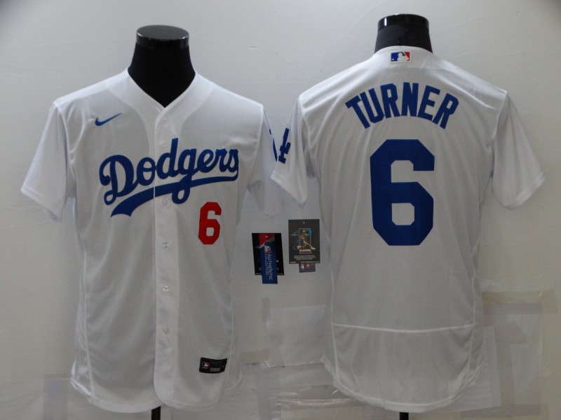 Los Angeles Dodgers White Elite MLB Jersey 02