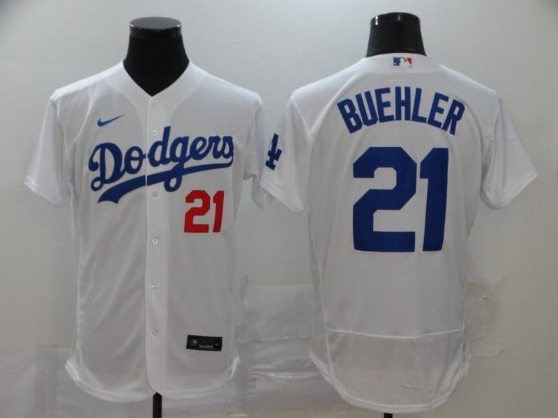 Los Angeles Dodgers White Elite MLB Jersey 02