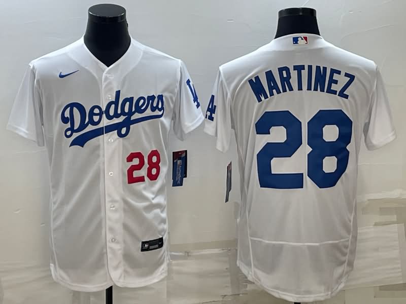 Los Angeles Dodgers White Elite MLB Jersey 02