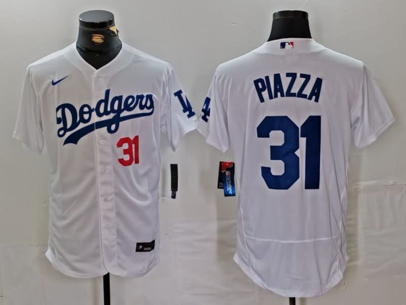 Los Angeles Dodgers White Elite MLB Jersey 02