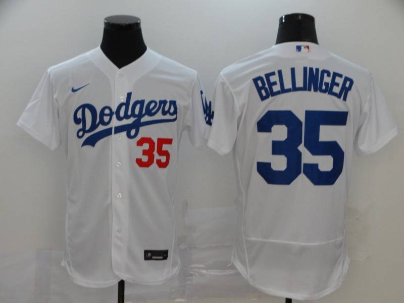 Los Angeles Dodgers White Elite MLB Jersey 02