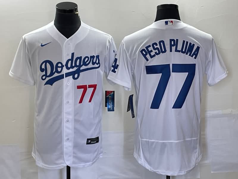 Los Angeles Dodgers White Elite MLB Jersey 02