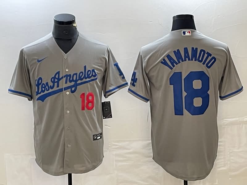 Los Angeles Dodgers Grey MLB Jersey