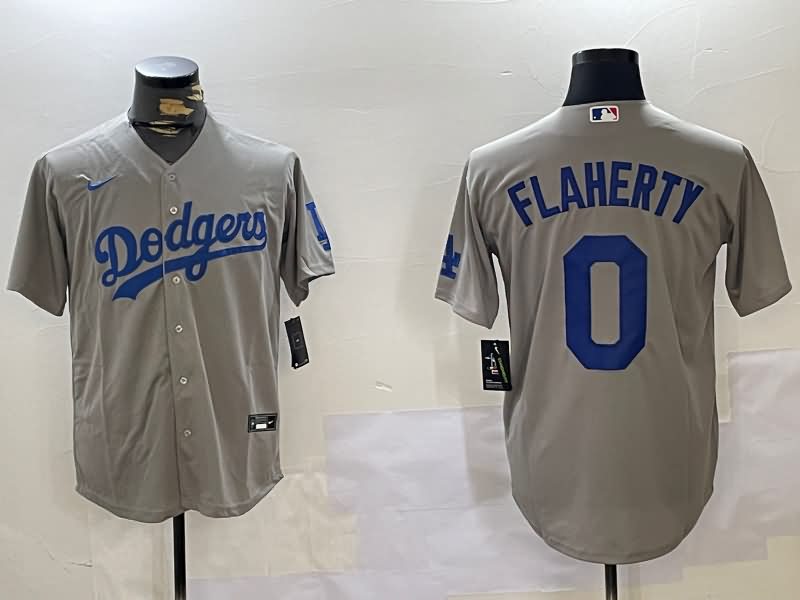 Los Angeles Dodgers Grey MLB Jersey 02