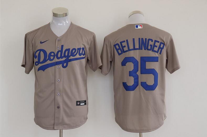 Los Angeles Dodgers Grey MLB Jersey 02