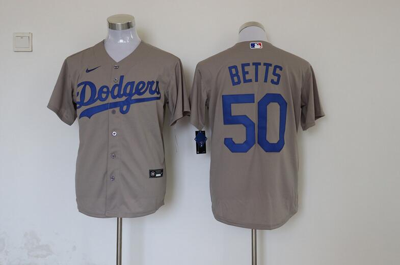 Los Angeles Dodgers Grey MLB Jersey 02