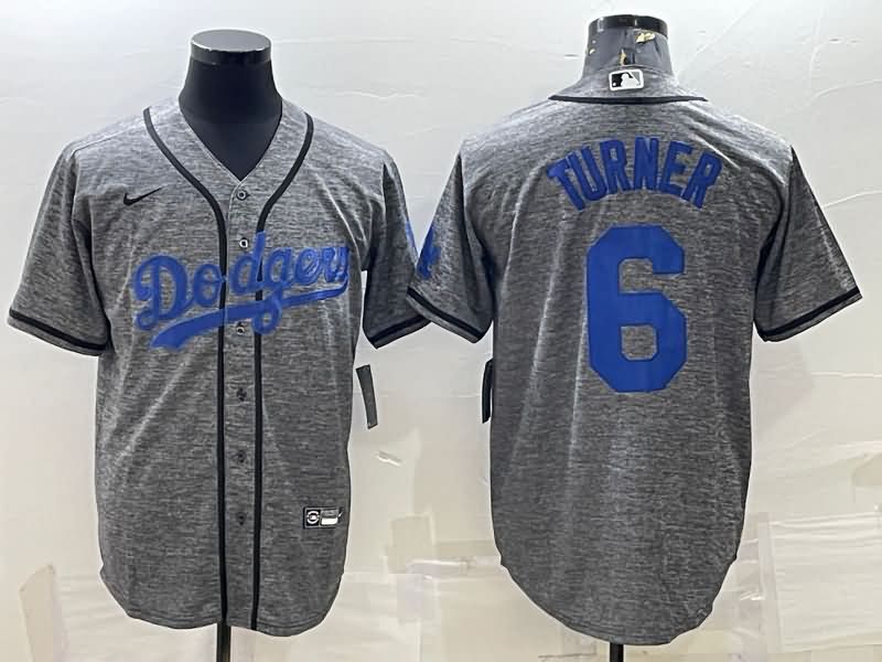 Los Angeles Dodgers Grey MLB Jersey 03