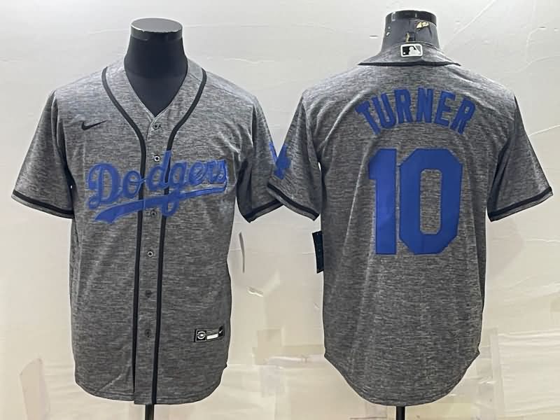 Los Angeles Dodgers Grey MLB Jersey 03