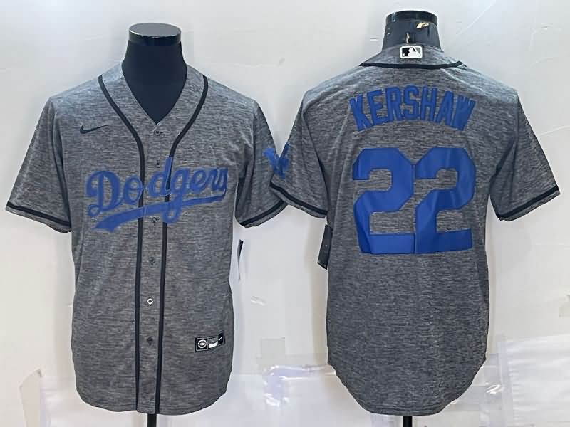 Los Angeles Dodgers Grey MLB Jersey 03