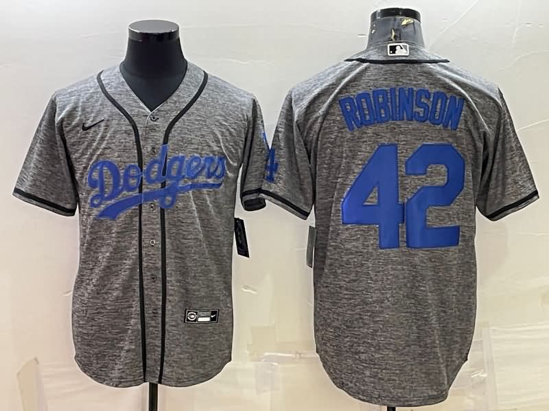 Los Angeles Dodgers Grey MLB Jersey 03