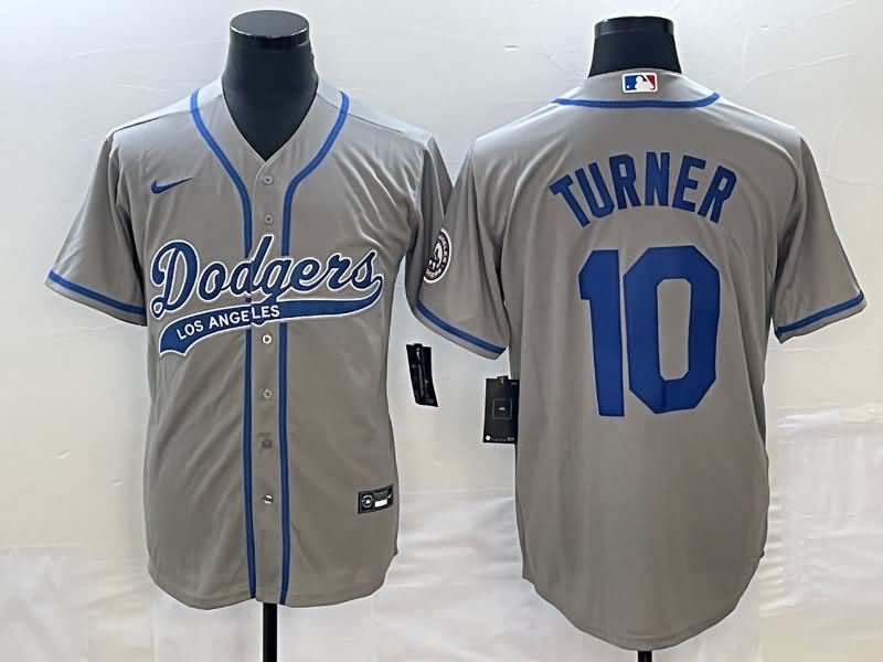 Los Angeles Dodgers Grey MLB Jersey 04