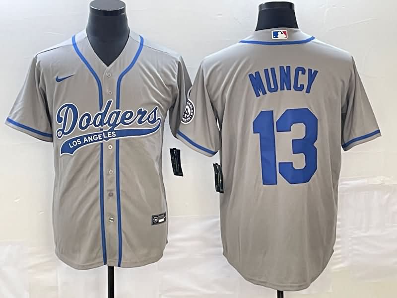 Los Angeles Dodgers Grey MLB Jersey 04