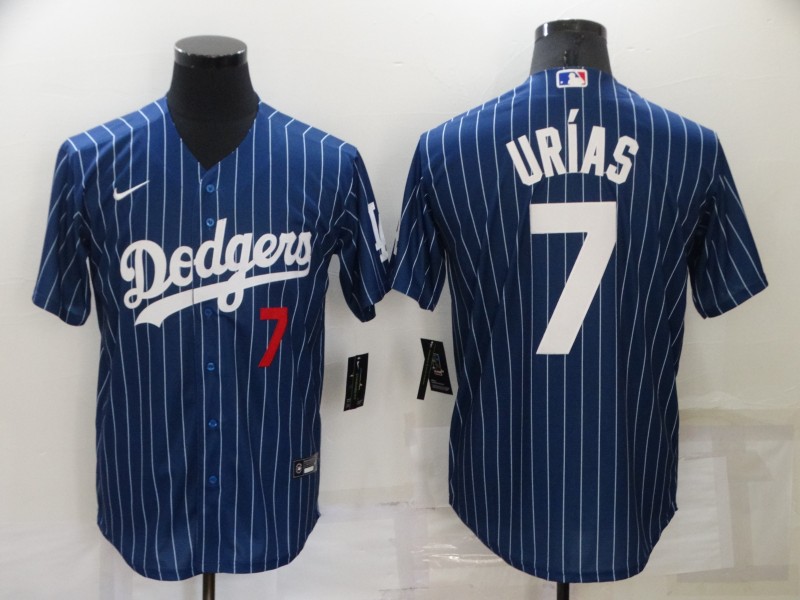 Los Angeles Dodgers Dark Blue Retro MLB Jersey