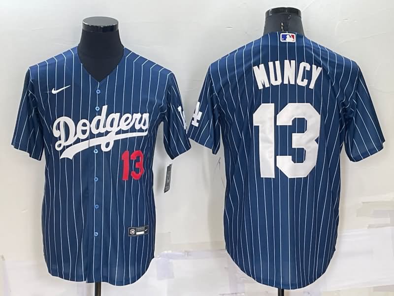 Los Angeles Dodgers Dark Blue Retro MLB Jersey