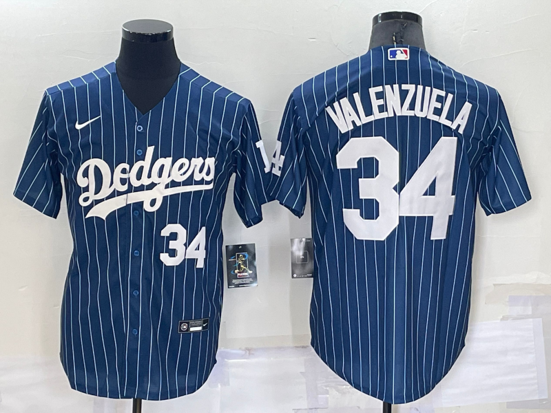 Los Angeles Dodgers Dark Blue Retro MLB Jersey