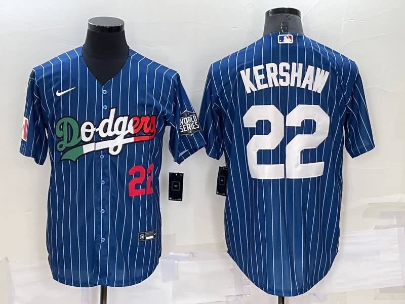 Los Angeles Dodgers Dark Blue Retro MLB Jersey 02