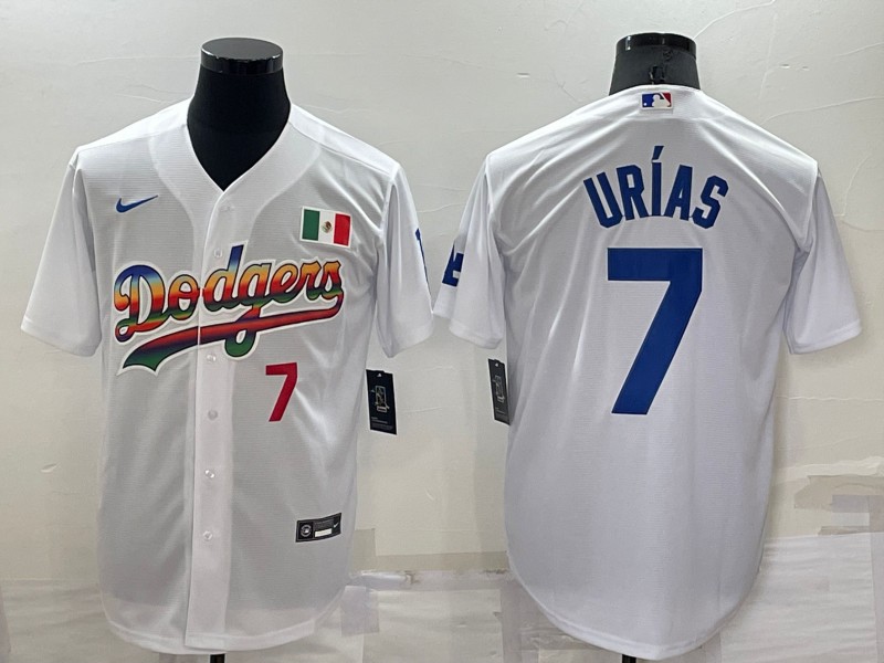 Los Angeles Dodgers White MLB Jersey 02