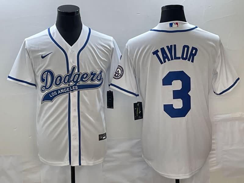 Los Angeles Dodgers White MLB Jersey 05