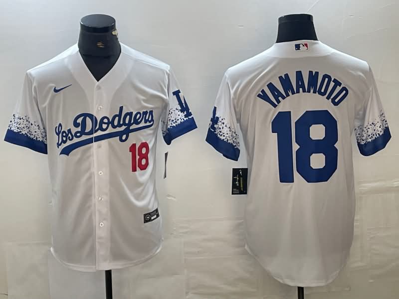 Los Angeles Dodgers White MLB Jersey 06