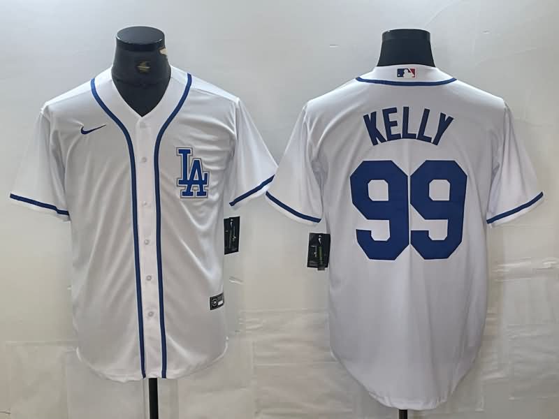 Los Angeles Dodgers White MLB Jersey 07