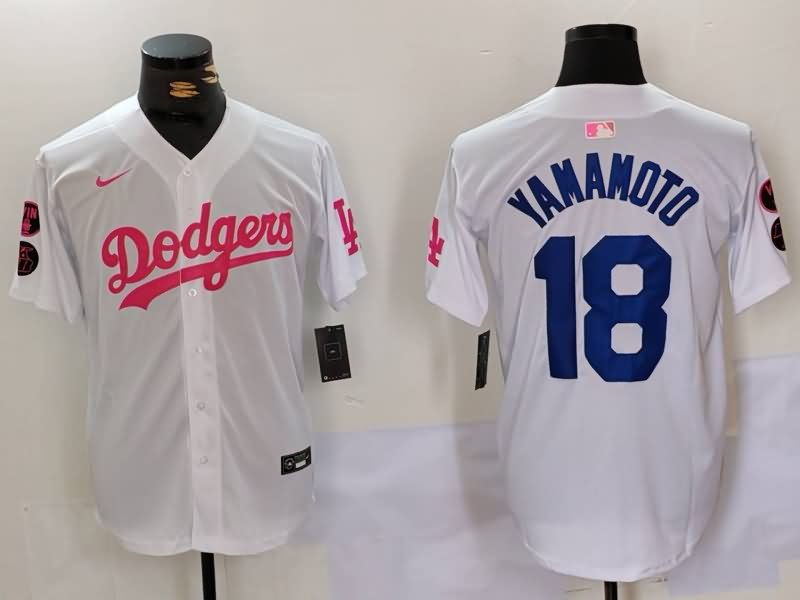 Los Angeles Dodgers White MLB Jersey 09