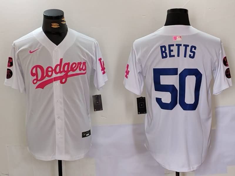 Los Angeles Dodgers White MLB Jersey 09