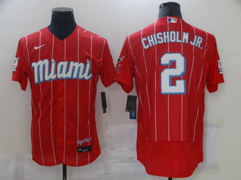 Miami Marlins Red Elite MLB Jersey