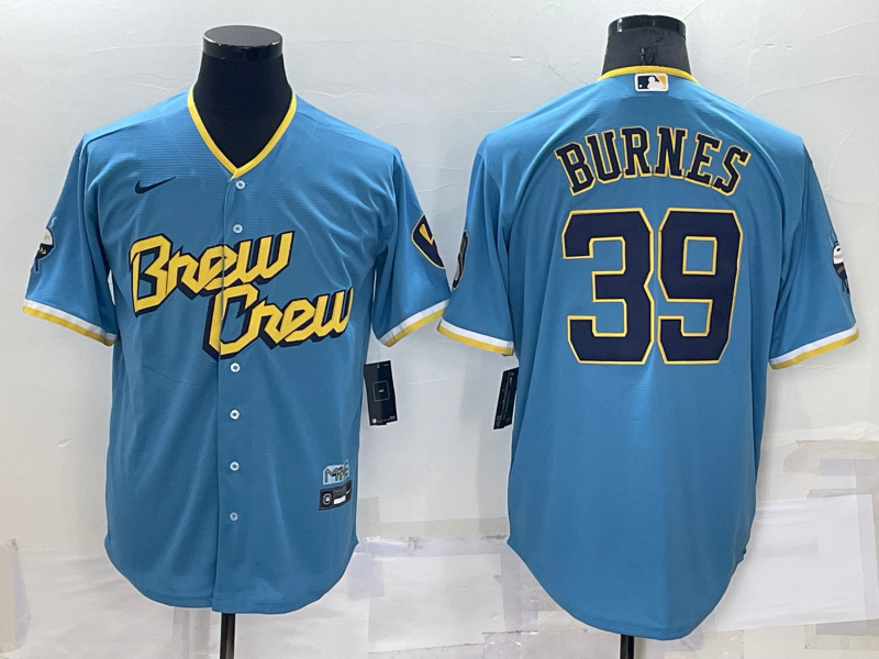 Milwaukee Brewers Blue MLB Jersey