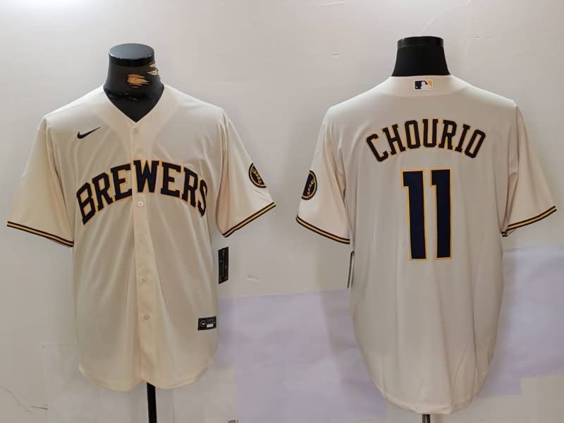 Milwaukee Brewers Cream MLB Jersey