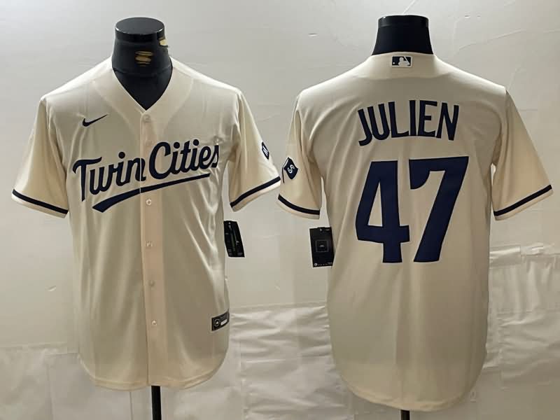 Minnesota Twins Cream MLB Jersey