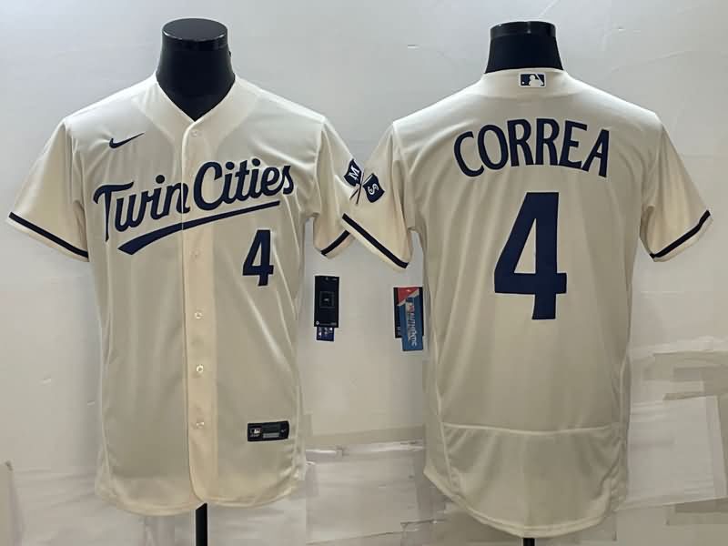 Minnesota Twins Cream Elite MLB Jersey