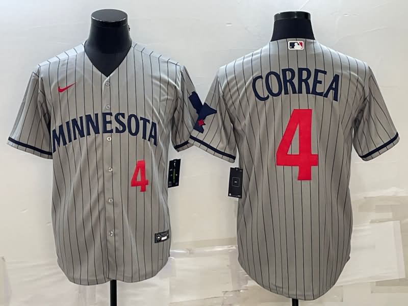 Minnesota Twins Grey MLB Jersey