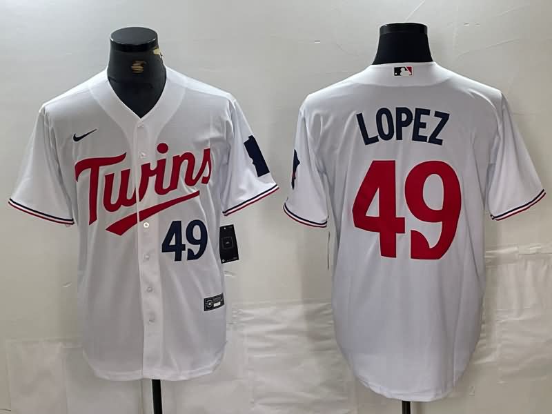 Minnesota Twins White MLB Jersey 02