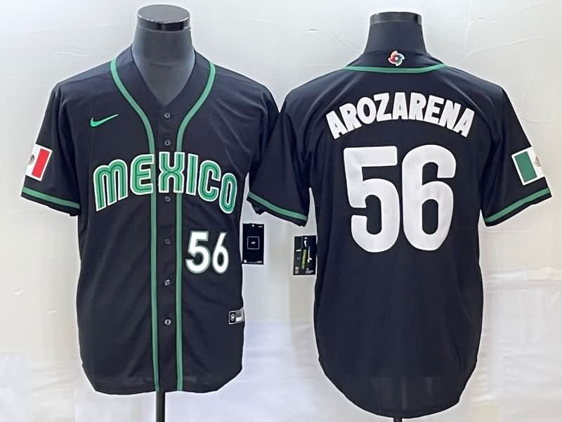 Mexico Black Baseball Jersey 02