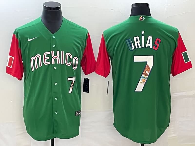 Mexico Green Baseball Jersey 02