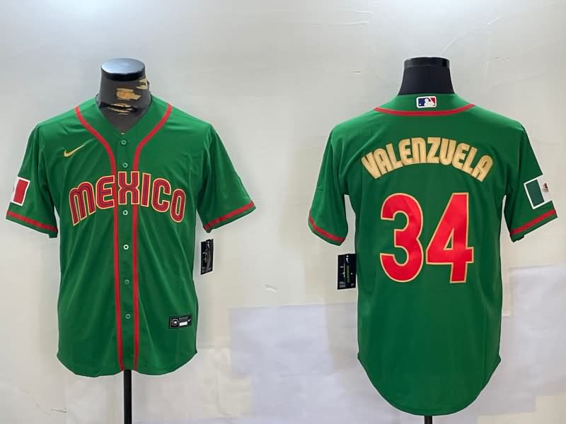 Mexico Green Baseball Jersey 04