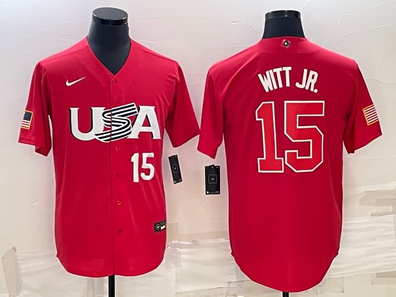 USA Red Baseball Jersey