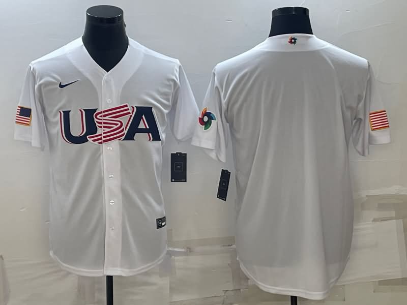 USA White Baseball Jersey