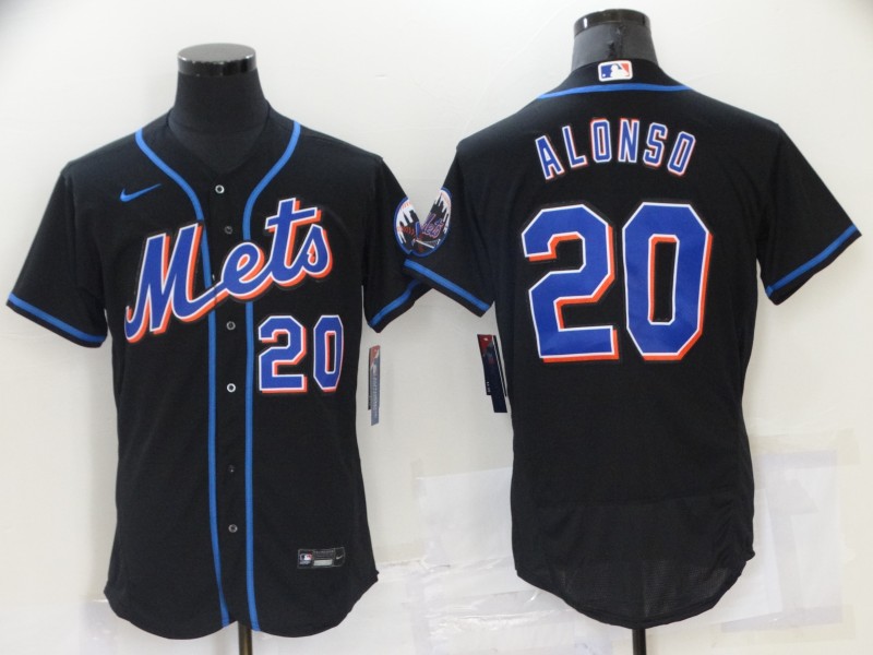 New York Mets Black Elite MLB Jersey