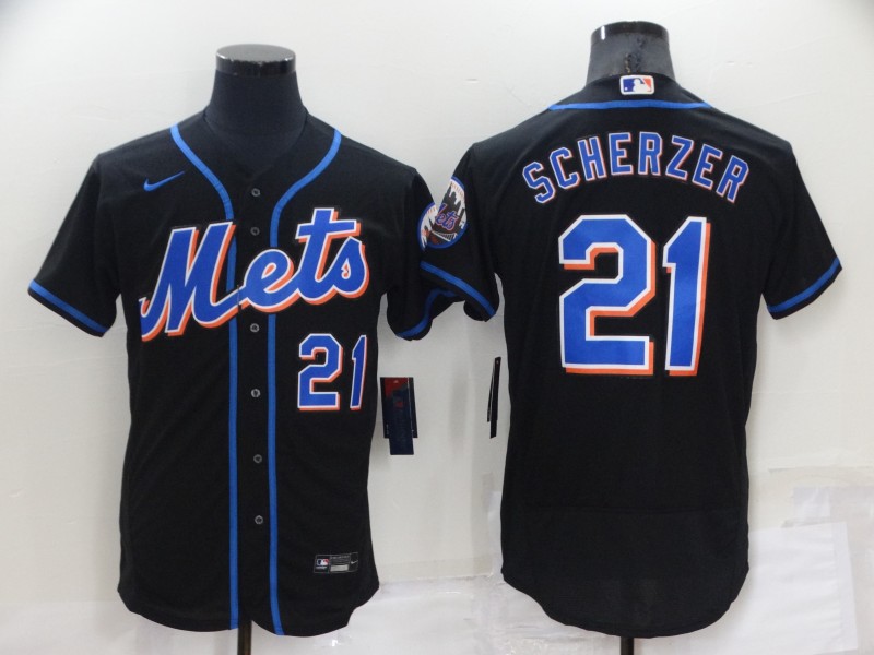 New York Mets Black Elite MLB Jersey