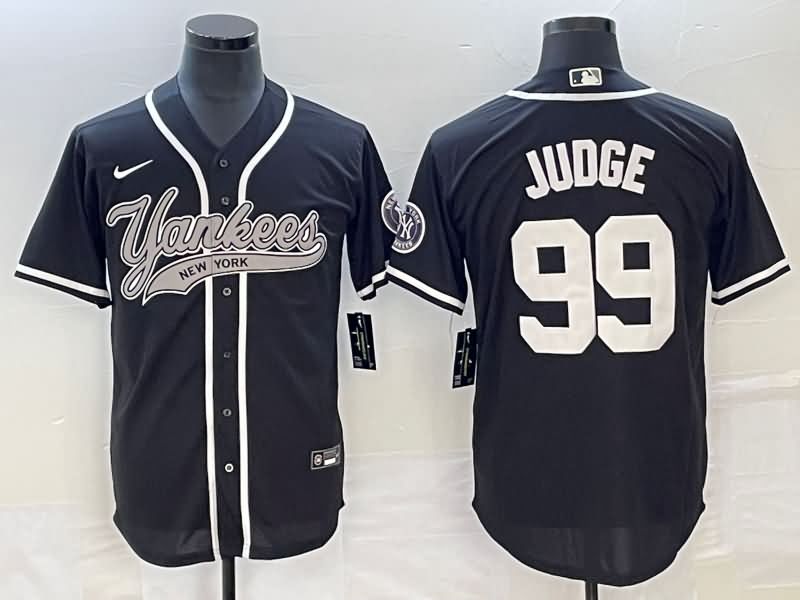 New York Yankees Black MLB Jersey 02