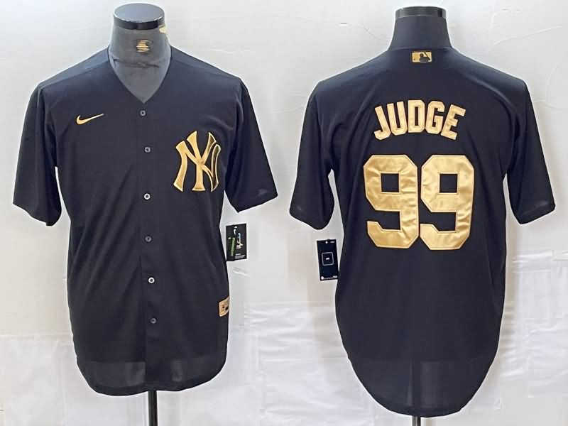 New York Yankees Black Gold MLB Jersey