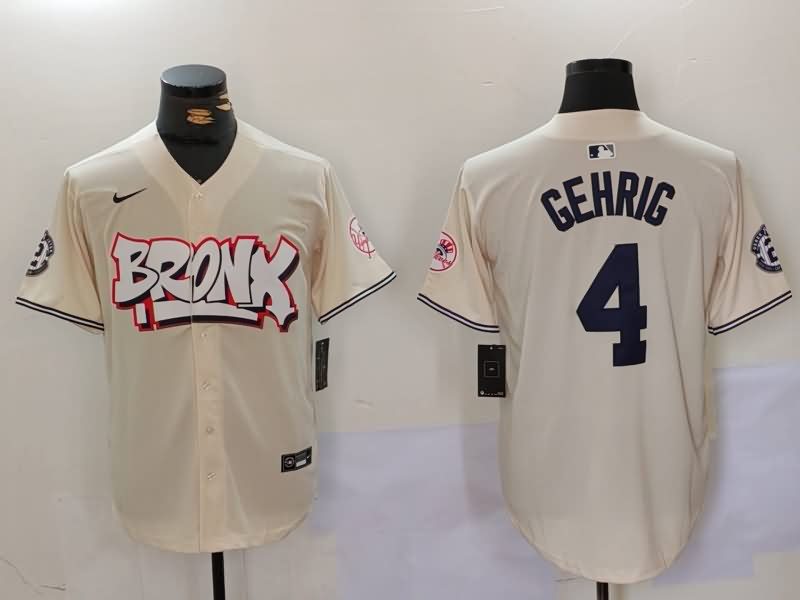 New York Yankees Cream MLB Jersey