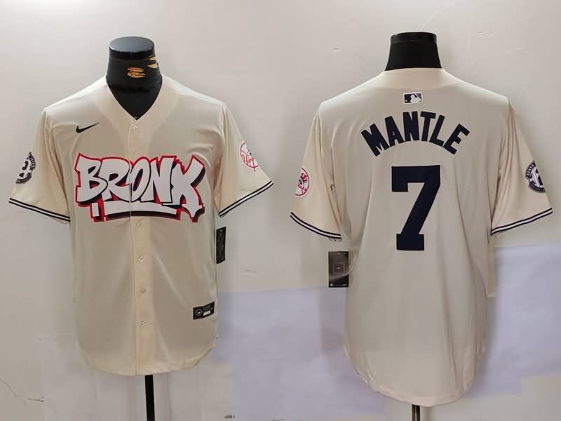 New York Yankees Cream MLB Jersey