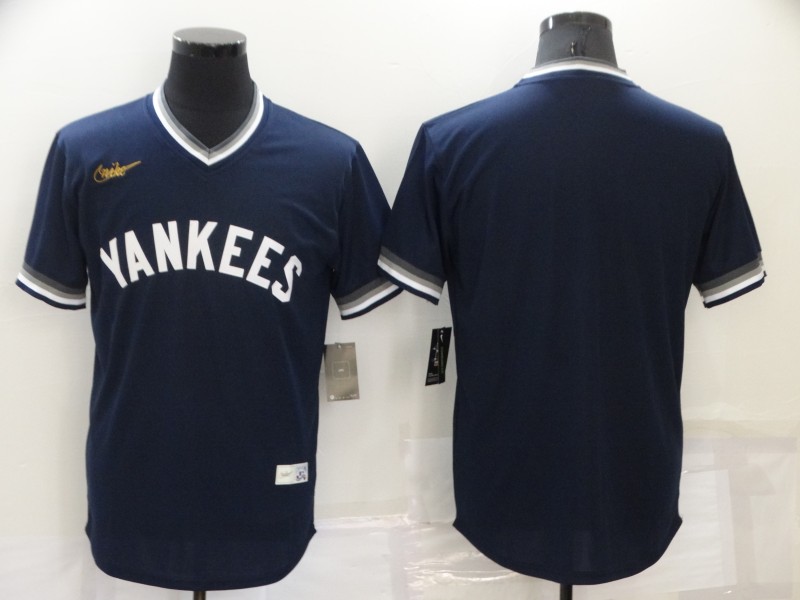 New York Yankees Dark Blue Cooperstown Collection MLB Jersey