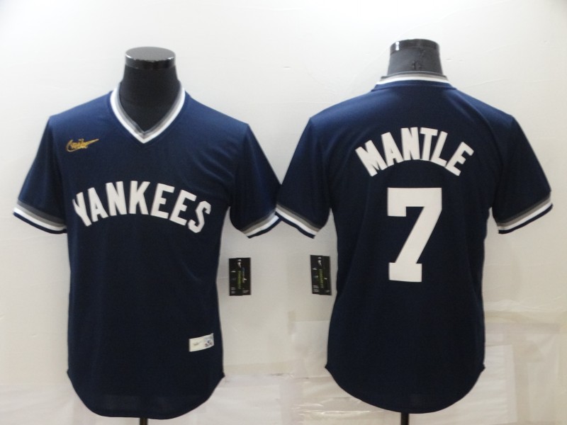 New York Yankees Dark Blue Cooperstown Collection MLB Jersey